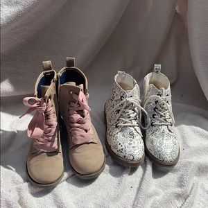 BUNDLE- Kids Cat & Jack Combat boot/bootie bundle